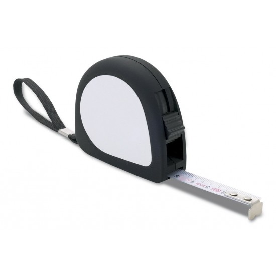 Рулетка вимірювальна 3 м Voyager, прорезинений корпус чорний - V5604-03