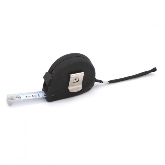 Рулетка вимірювальна 5 м Voyager, прорезинений корпус чорний - V5627-03