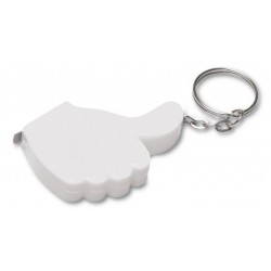 Рулетка-брелок 1 м Voyager Like it білий - V5630-02