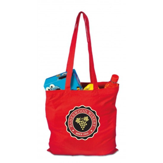 Бавовняна сумка для покупок червоний - V5801-05