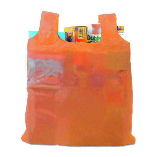 Складна сумка для покупок помаранчевий - V5804-07