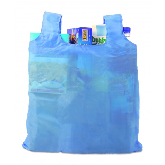 Сумка-шопер складана з короткими ручками Voyager блакитний - V5804-23