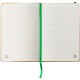 Еко-блокнот в лінію А5 Voyager, тверда обкладинка лайм/світло-коричневий - V5939-09