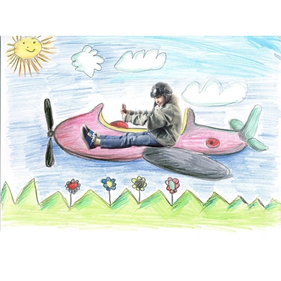 Олівці кольорові Voyager з точилкою, 6 шт синій - V6111-11