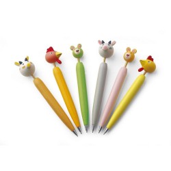 Ручка дерев'яна кулькова Voyager Lillian мультикольоровий - V6120-00