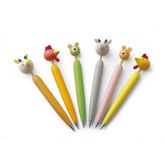 Ручка дерев'яна кулькова Voyager Lillian мультикольоровий - V6120-00