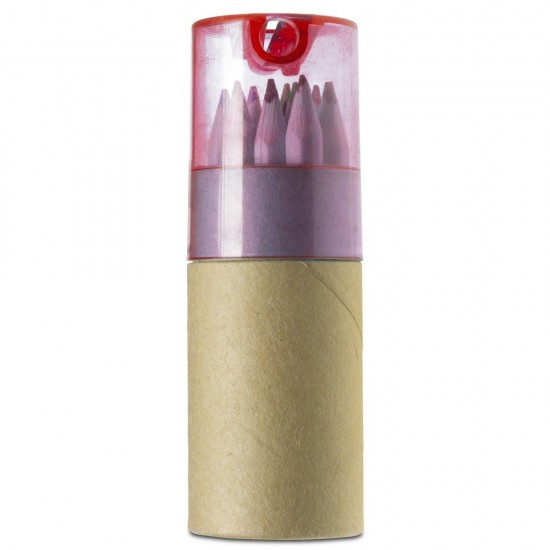 Кольоровий олівець набір заточку для олівців червоний - V6133-05