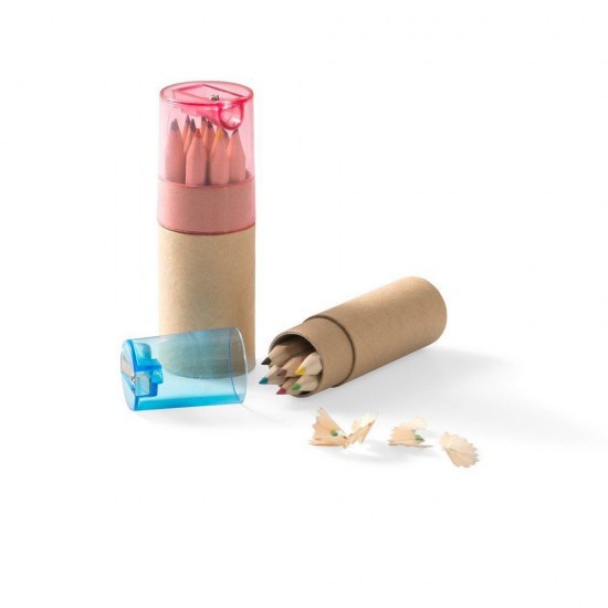 Олівці кольорові Voyager Nate з точилкою, 12 шт червоний - V6133-05