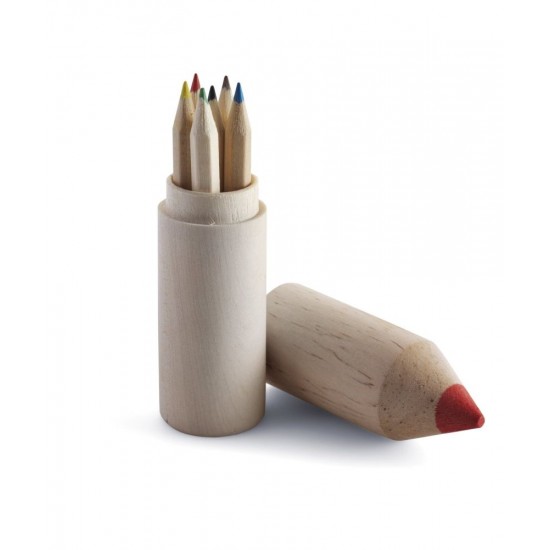 Набір кольорових олівців натуральний - V6299-17