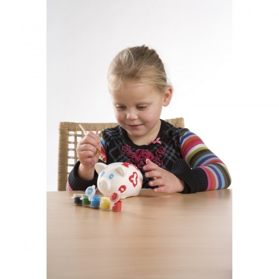 Скарбничка-розмальовка Voyager Piggy білий - V6453-02