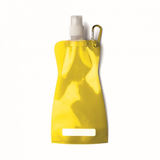 Пляшка для води складана Voyager, з карабіном, 420 мл жовтий - V6503-08