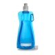 Пляшка для води складана Voyager, з карабіном, 420 мл синій - V6503-11