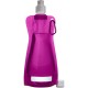 Пляшка для води складана Voyager, з карабіном, 420 мл рожевий - V6503-21