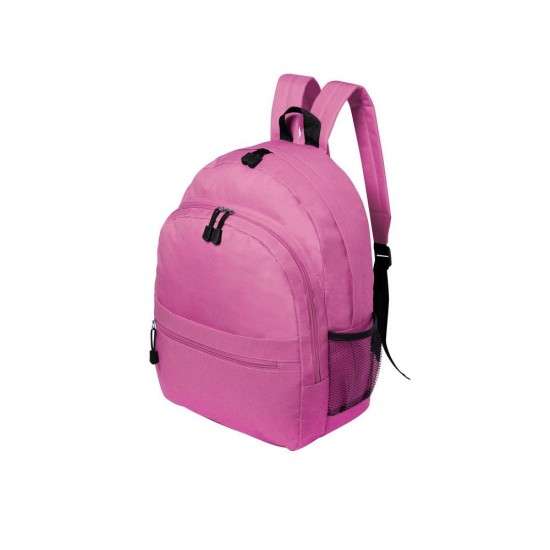 Рюкзак із двома відділеннями на блискавці, м’якою спинкою рожевий - V6713-21