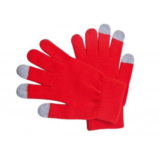 Рукавички сенсорні Voyager червоний - V7046-05