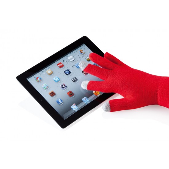 Рукавички сенсорні Voyager червоний - V7046-05