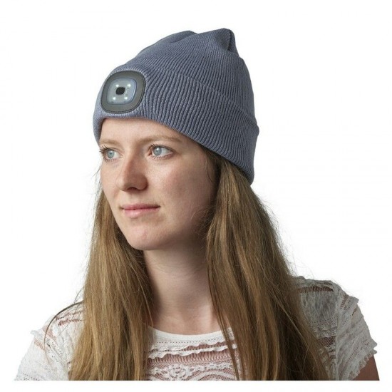 Шапка Voyager з COB підсвічуванням чорний - V7184-03