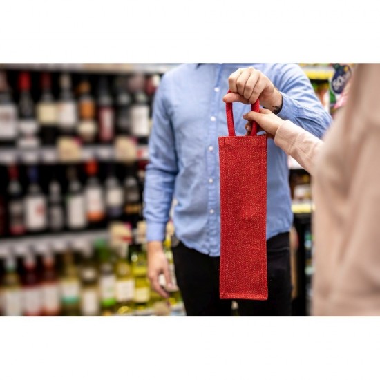 Сумка для пляшки Voyager Jute Paige червоний - V7199-05