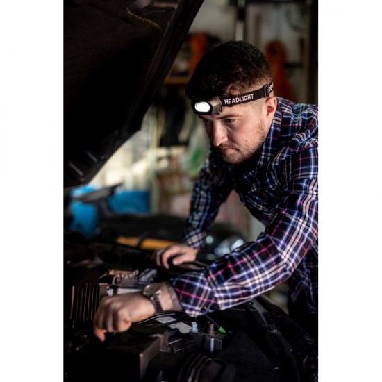 Ліхтарик налобний Voyager Pauline з COB light чорний - V7244-03 Ліхтарик налобний Voyager Pauline з COB light чорний - V7244-03