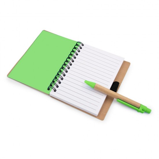 Блокнот в лінію на спіралі B7 Voyager Smiling face Dylan, тверда обкладинка, з кульковою ручкою коричневий/зелений - V7247-06 Блокнот в лінію на спіралі B7 Voyager Smiling face Dylan, тверда обкладинка, з кульковою ручкою коричневий/зелений - V7247-06