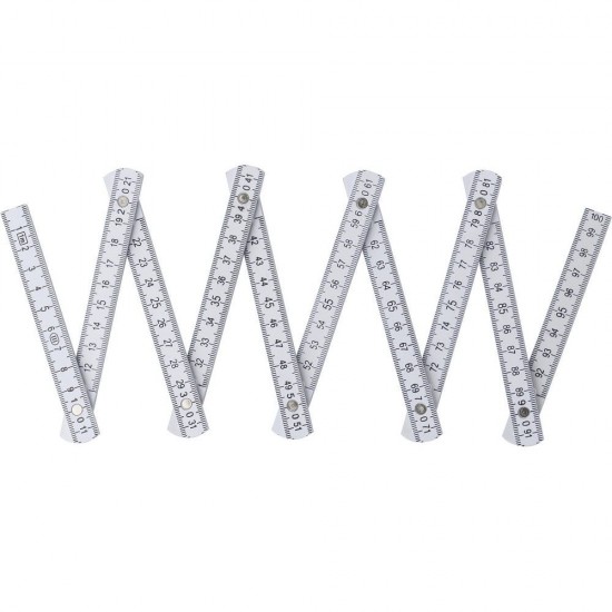 Лінійка розкладна 1 м Voyager пластикова білий - V7268-02