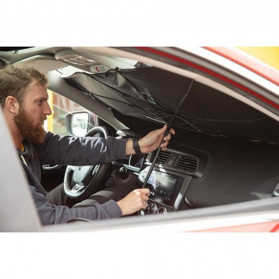 Сонцезахисна парасолька в авто Voyager в чохлі чорний - V7273-03