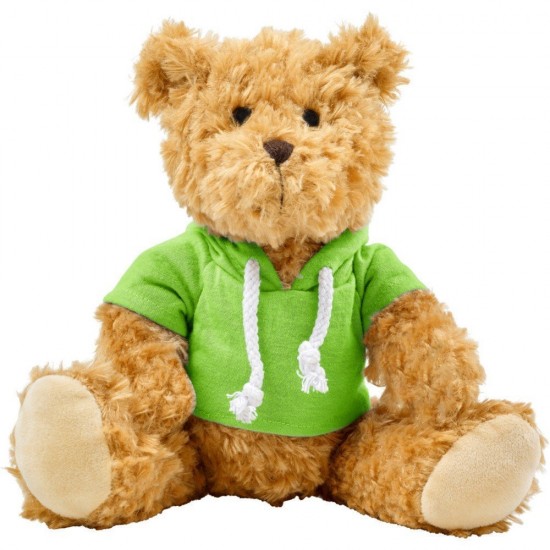 Плюшевий ведмедик в худі зелений - V7320-06