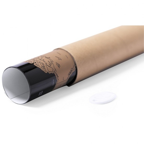 Скретч-карта світу Voyager світло-коричневий/чорний - V7391-00