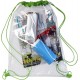 Рюкзак-мішок прозорий Voyager світло-зелений - V7481-10