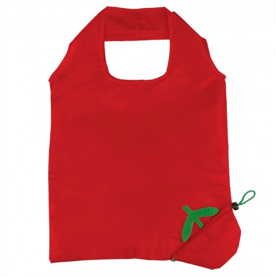 Сумка-шопер складана з короткими ручками Voyager Rosie червоний/темно-зелений - V7531-99