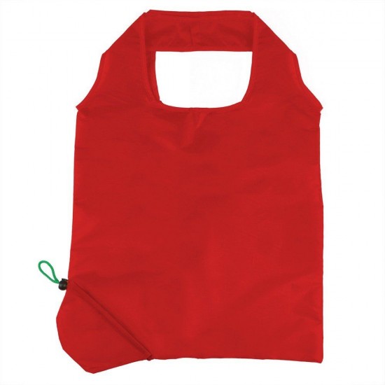 Сумка-шопер складана з короткими ручками Voyager Rosie червоний/темно-зелений - V7531-99