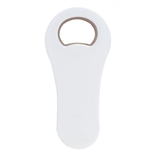 Відкривачка для пляшок Voyager з магнітом білий - V7533-02