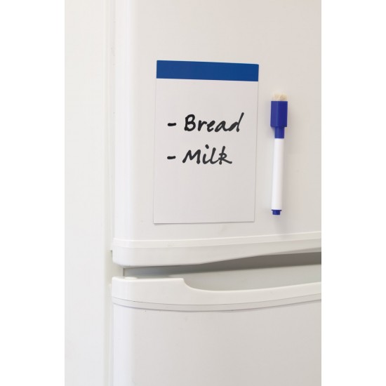 Магнітна дошка для записів з маркером і гумкою Voyager кобальт - V7560-04