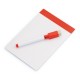 Магнітна дошка для написання, маркер з фетровим наконечником, гумка червоний - V7560-05