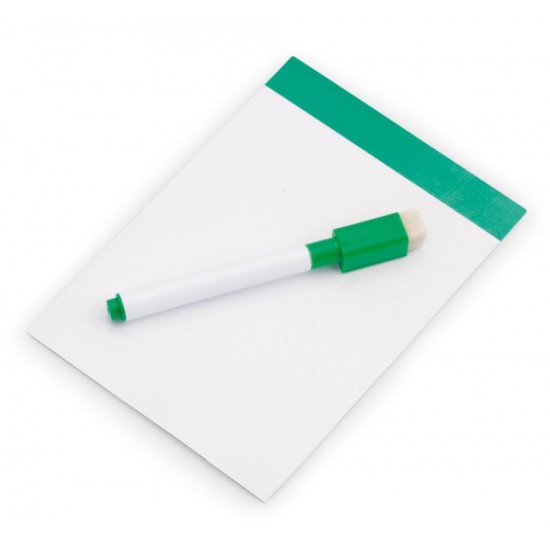 Магнітна дошка для написання, маркер з фетровим наконечником, гумка зелений - V7560-06