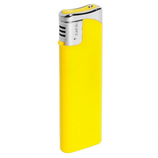 Запальничка пластикова багаторазова Voyager жовтий - V7585-08