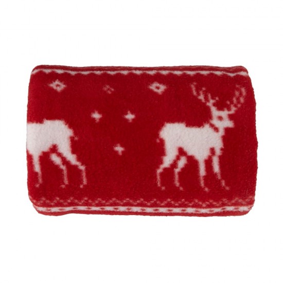 Плед флісовий Voyager Reindeer pattern 120х150 см червоний - V7598-05 Плед флісовий Voyager Reindeer pattern 120х150 см червоний - V7598-05