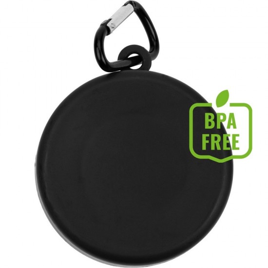 Кухоль складаний 220 мл пластиковий Voyager, з карабіном чорний - V7618-03