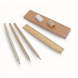 Еко-набір шкільний 6в1 Voyager в коробці коричневий - V7662-00