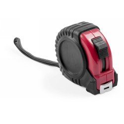 Рулетка вимірювальна 3 м Voyager, прорезинений корпус червоний - V7702-05