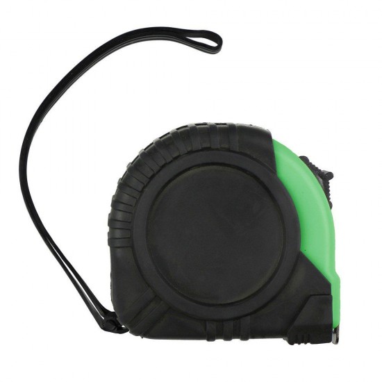 Рулетка вимірювальна 3 м Voyager, прорезинений корпус зелений - V7702-06