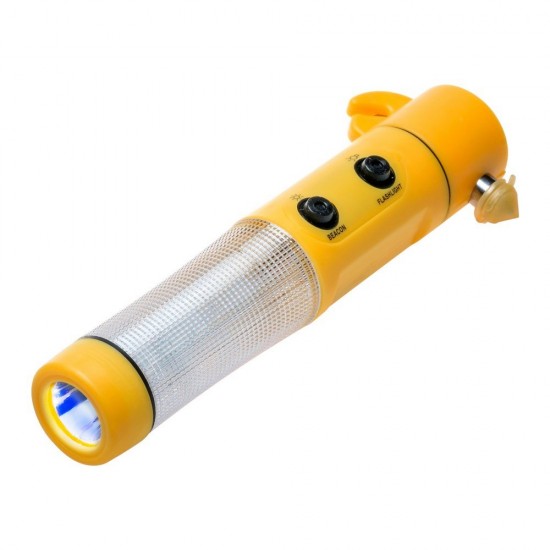 1 світлодіодний аварійний факел, різець безпеки, захисний молоток жовтий - V7735-08