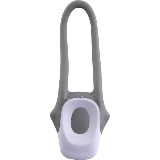 Ліхтарик велосипедний Voyager з силіконовим ремінцем білий - V7793-02 Ліхтарик велосипедний Voyager з силіконовим ремінцем білий - V7793-02