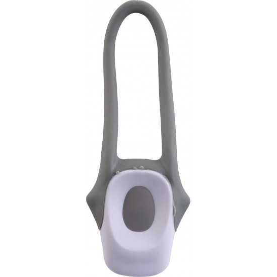 Ліхтарик велосипедний Voyager з силіконовим ремінцем білий - V7793-02 Ліхтарик велосипедний Voyager з силіконовим ремінцем білий - V7793-02