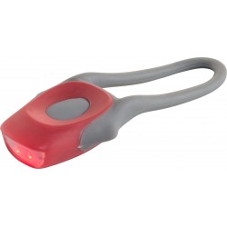 Ліхтарик велосипедний Voyager з силіконовим ремінцем червоний - V7793-05