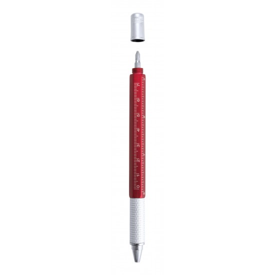 Багатофункціональна кулькова ручка червоний - V7799-05