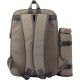 Рюкзак для пікніка, сумка-холодильник зі столовим приладдям на 4 особи коричневий - V7815-16