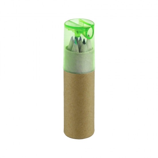 Набір кольорових олівців 6 шт Foster зелений - V7831-06