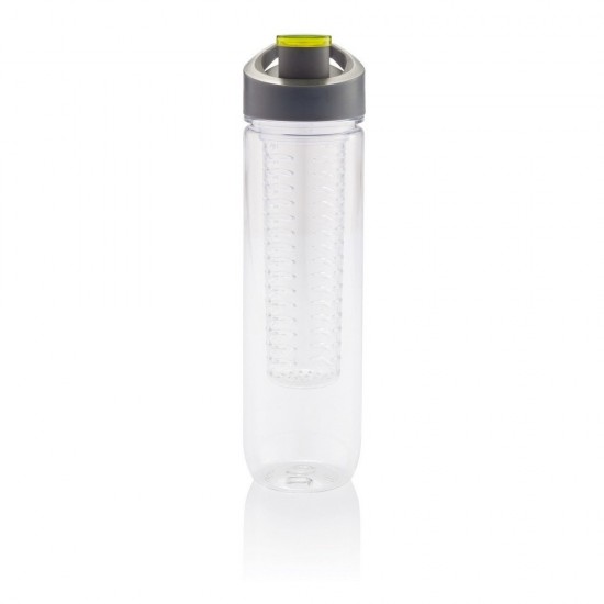 Пляшка для води Voyager, з контейнером, тританова, 800 мл зелений - V7834-06