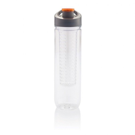 Пляшка для води Voyager, з контейнером, тританова, 800 мл помаранчевий - V7834-07